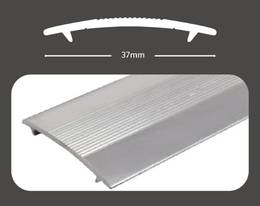2.7m CARPET COVERSTRIP - SILVER