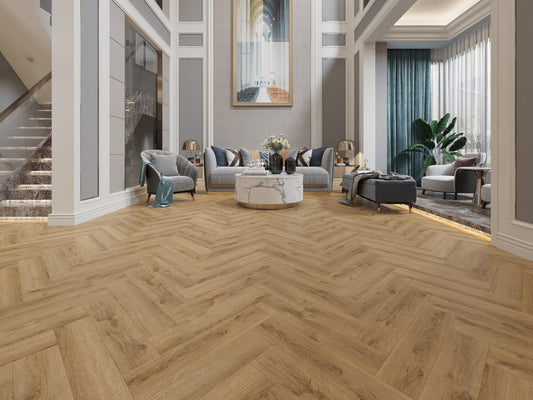 RUSTIC OAK DRYBACK HERRINGBONE