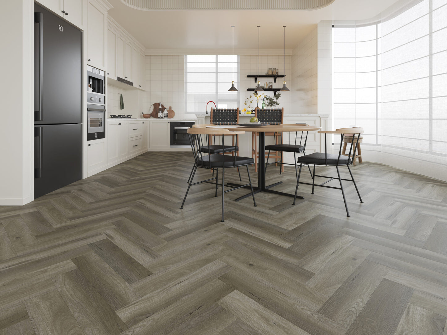 FRENCH GREY DRYBACK HERRINGBONE