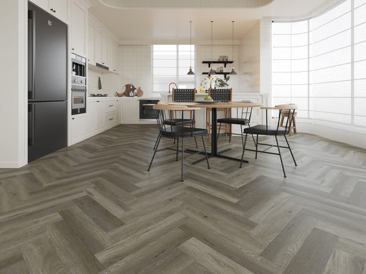 FRENCH GREY DRYBACK HERRINGBONE